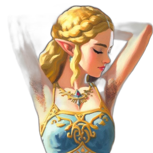 dress, jewelry, crown, fantasy art transparent PNG cut-out
