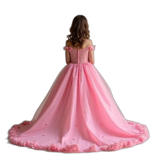 dress, crown, photorealistic, 3d render transparent PNG cut-out