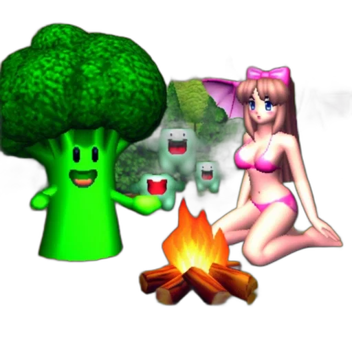 tree, pixel art, concept art, 3d render transparent PNG cut-out