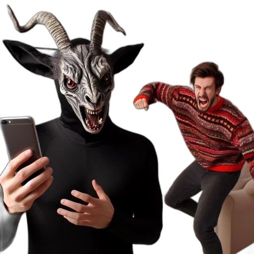 mask, animal, creature, concept art transparent PNG cut-out