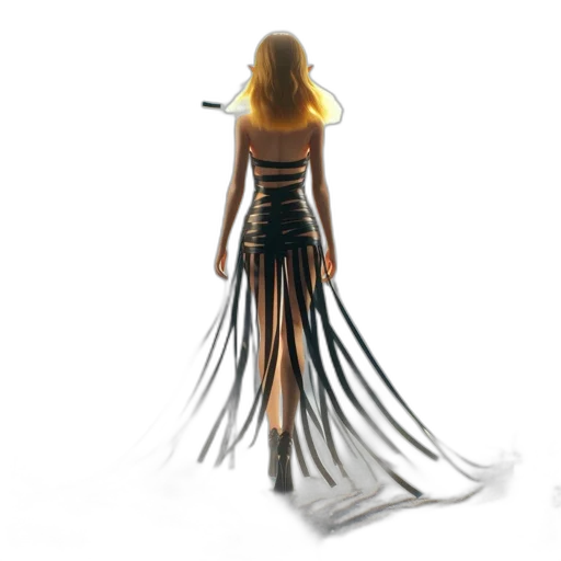 dress, jewelry, umbrella, staff transparent PNG cut-out