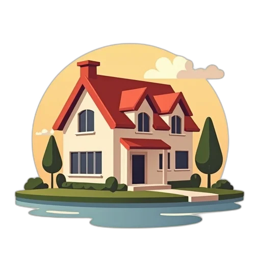 building, 3d render, concept art, pixel art transparent PNG cut-out
