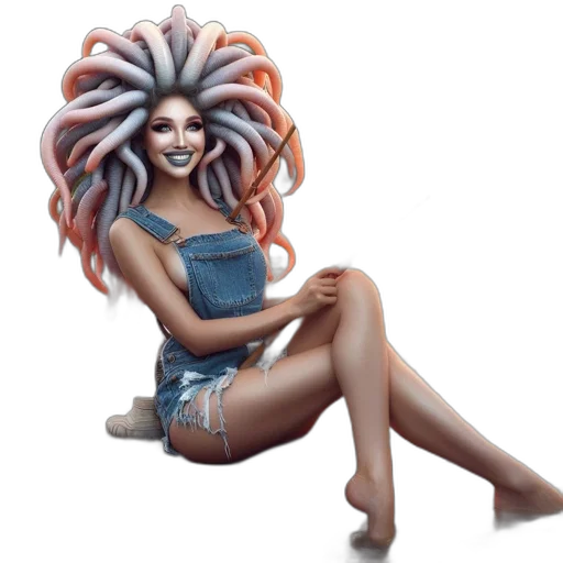 hair, creature, concept art, fantasy art transparent PNG cut-out