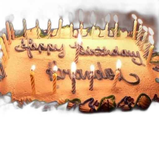 jewelry, 3d render, birthday, cake transparent PNG cut-out