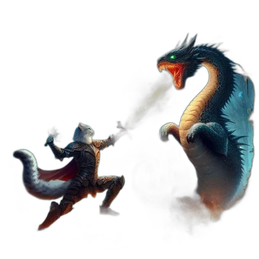 dragon, sword, weapon, creature transparent PNG cut-out