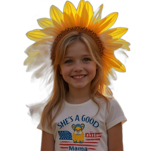 crown, hat, flower, photorealistic transparent PNG cut-out