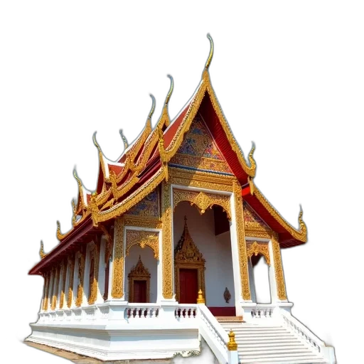 building, crown, staff, photorealistic transparent PNG cut-out