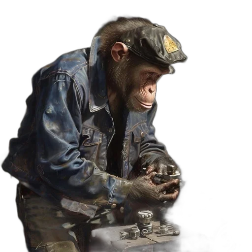 jacket, animal, creature, hat transparent PNG cut-out