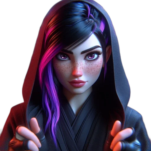 jacket, staff, face, weapon transparent PNG cut-out