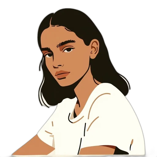 face, jewelry, hair, staff transparent PNG cut-out