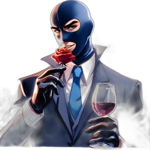 mask, concept art, comic book art, pixel art transparent PNG cut-out