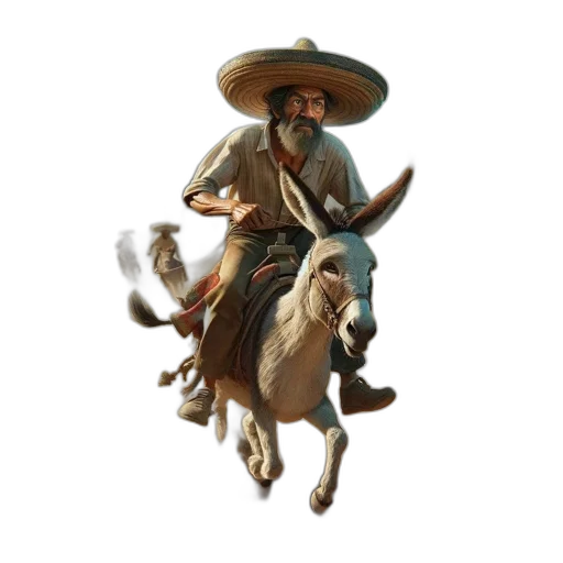 hat, staff, animal, concept art transparent PNG cut-out