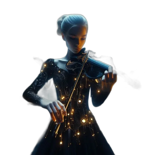 dress, robot, staff, jacket transparent PNG cut-out