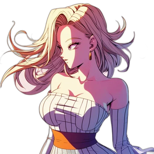 dress, crown, anime, pixel art transparent PNG cut-out
