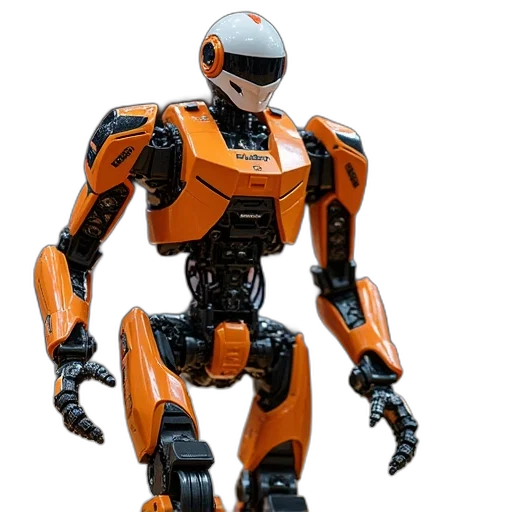 robot, 3d render, concept art, cyberpunk transparent PNG cut-out