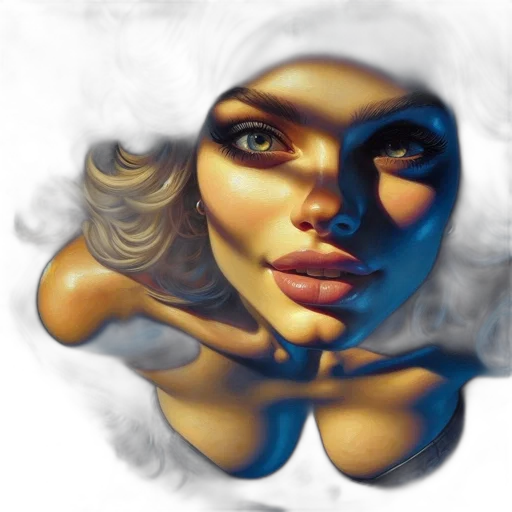 face, mask, photorealistic, fantasy art transparent PNG cut-out