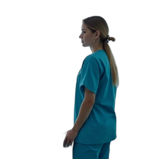 staff, dress, blue, doctor transparent PNG cut-out