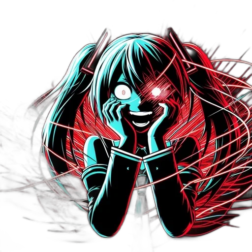 mask, creature, hair, weapon transparent PNG cut-out