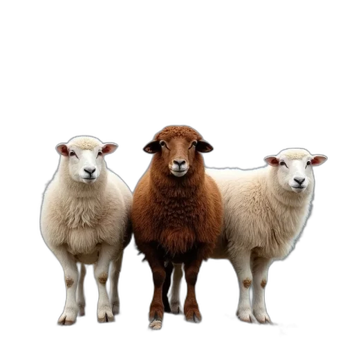 animal, food, photorealistic, group transparent PNG cut-out