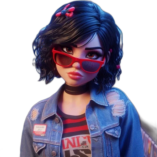 jacket, face, concept art, 3d render transparent PNG cut-out