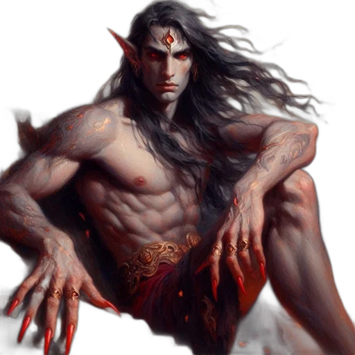 fantasy art, concept art, comic book art, photorealistic transparent PNG cut-out