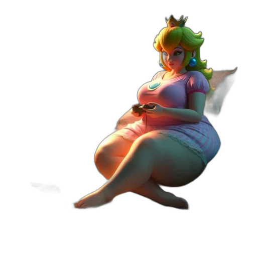 dress, crown, creature, staff transparent PNG cut-out