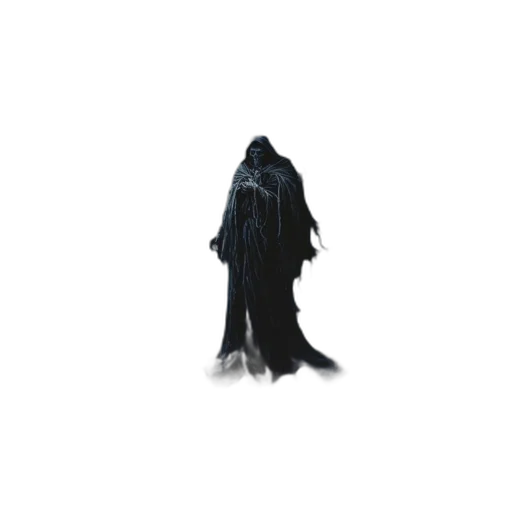 creature, mask, jacket, staff transparent PNG cut-out