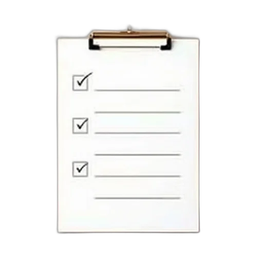 shopping, list, pad, three transparent PNG cut-out