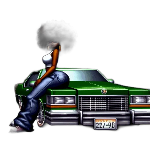 car, robot, concept art, pixel art transparent PNG cut-out