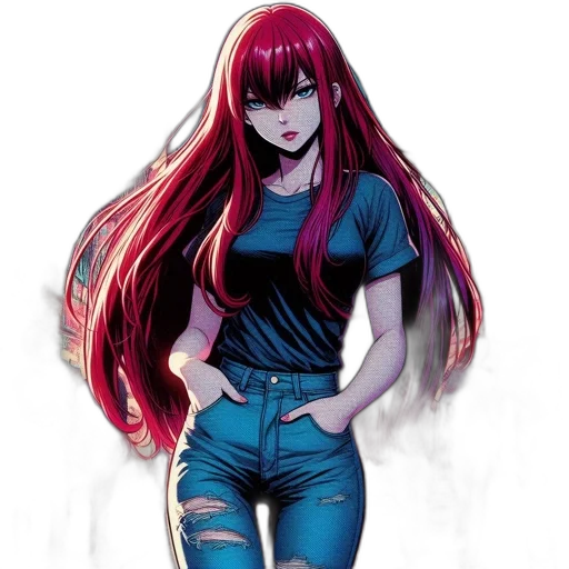 jacket, dress, anime, concept art transparent PNG cut-out