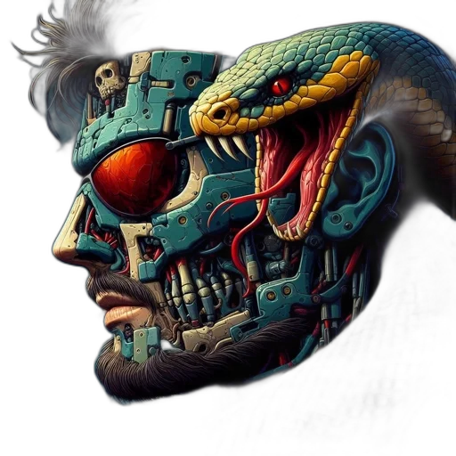 mask, dragon, face, robot transparent PNG cut-out