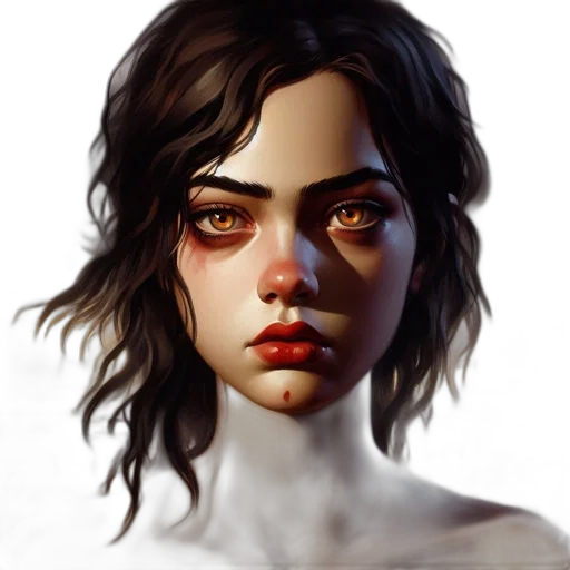 face, mask, creature, fantasy art transparent PNG cut-out