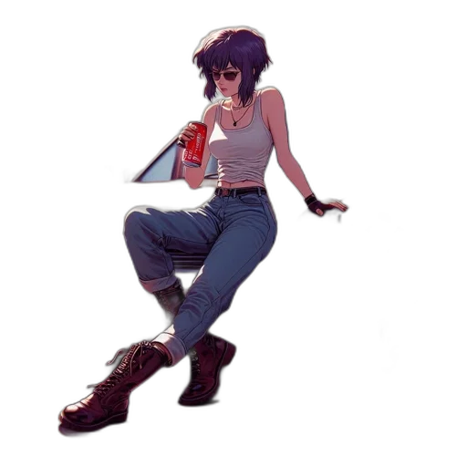 shoes, jacket, weapon, concept art transparent PNG cut-out