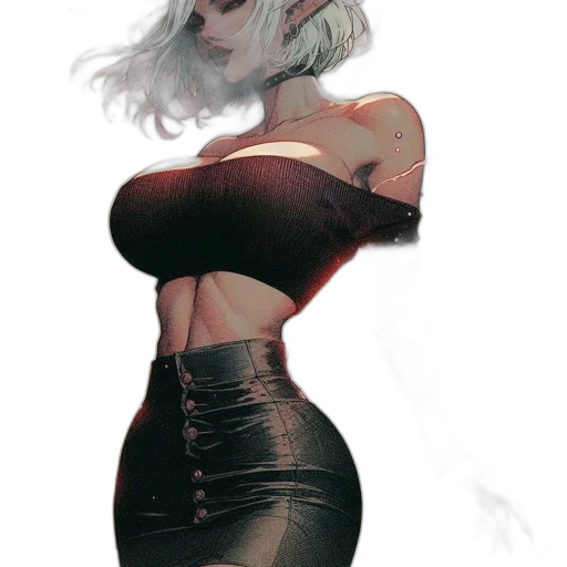 dress, jacket, robot, face transparent PNG cut-out