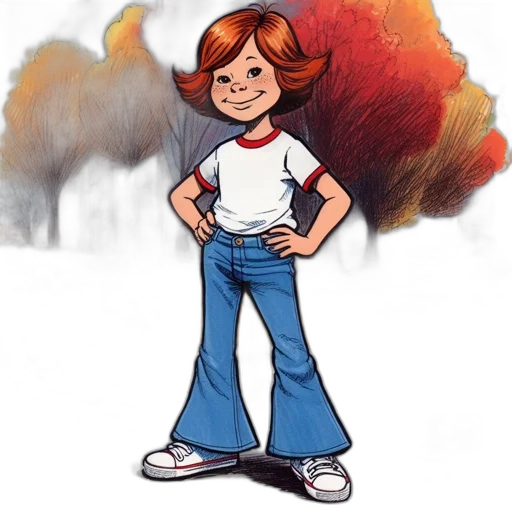 jacket, hair, cartoon, comic book art transparent PNG cut-out