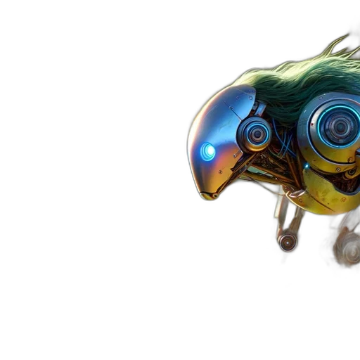 robot, creature, animal, dragon transparent PNG cut-out