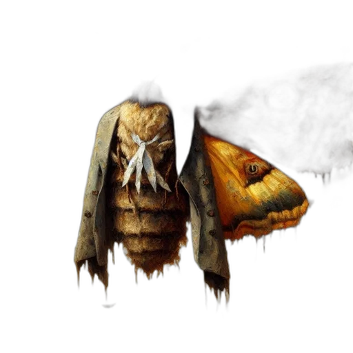 mask, dragon, creature, jacket transparent PNG cut-out