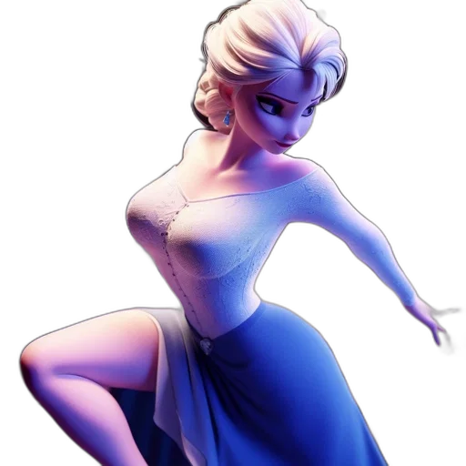 dress, crown, concept art, 3d render transparent PNG cut-out