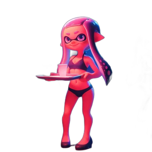 weapon, staff, dress, creature transparent PNG cut-out
