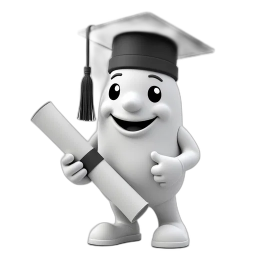 staff, robot, 3d render, photorealistic transparent PNG cut-out
