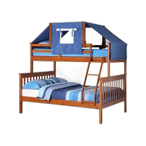 furniture, 3d render, wooden, bunk transparent PNG cut-out