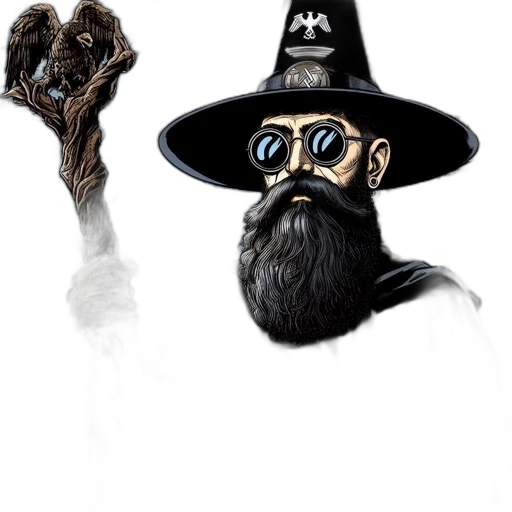 staff, mask, hat, creature transparent PNG cut-out