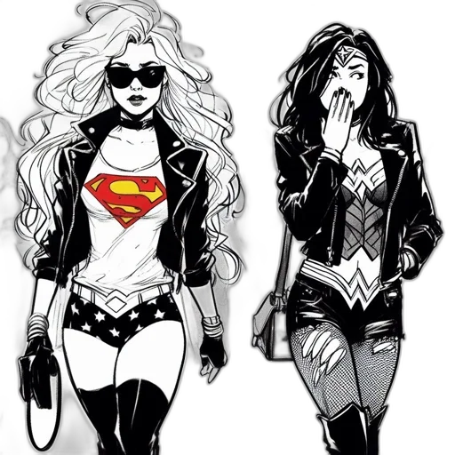 comic book art, concept art, cartoon, fantasy art transparent PNG cut-out