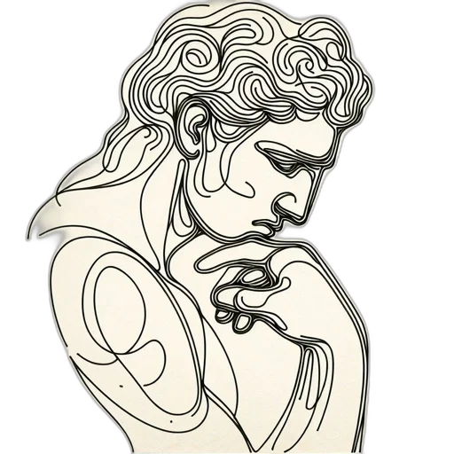 face, jewelry, pencil sketch, cartoon transparent PNG cut-out