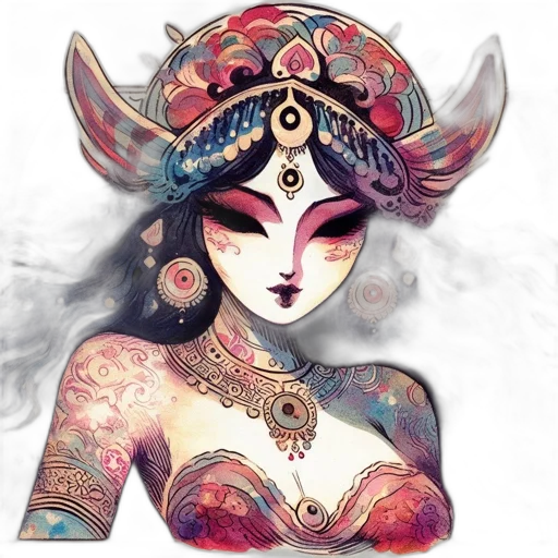 mask, jewelry, face, fantasy art transparent PNG cut-out
