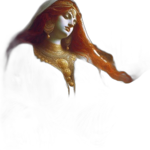 crown, mask, face, hair transparent PNG cut-out