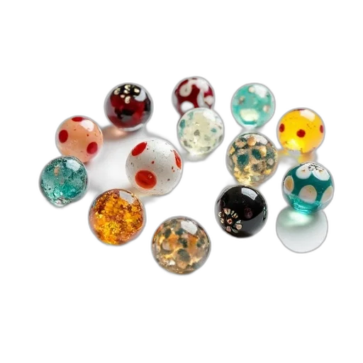 jewelry, collection, glass, beads transparent PNG cut-out