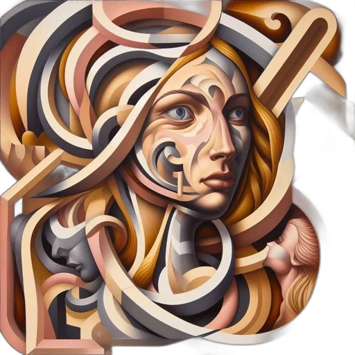 face, jewelry, mask, hair transparent PNG cut-out