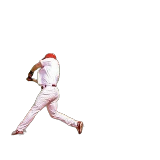 baseball, player, white, uniform transparent PNG cut-out