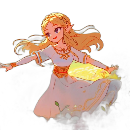sword, dress, crown, staff transparent PNG cut-out